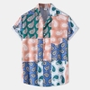 Chemise Homme 3D effet Imprimés Photos Normal Col Classique 1 pc Imprimer Manches Courtes Décontractée du"idien Sortie Standard Polyester Décontractée Mode Hawa en miniinthebox