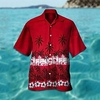Chemise Homme Arbre Col rabattu 3D Bouton bas Manches Courtes Plein Air Décontractée du"idien Standard Mélange de Coton Décontractée Mode Confortable miniinthebox