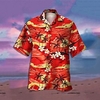 Chemise Homme Arbre Col rabattu 3D Bouton bas Manches Courtes Plein Air Décontractée du"idien Standard Mélange de Coton Décontractée Mode Confortable miniinthebox