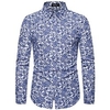 Chemise Homme Autres imprimés Floral Rayé Géométrie Normal Col rabattu Boutonné Sous Patte Imprimer Manches Longues Plein Air du"idien Vacances Standard Polyester Mode Vêtement de rue Frais / Eté miniinthebox