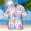 Chemise Homme Bande dessinée Col rabattu 3D Bouton bas Manches Courtes Plein Air Décontractée du"idien Standard Mélange de Coton Décontractée Mode Confortable miniinthebox