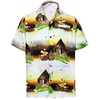 Chemise Homme Bande dessinée Col rabattu 3D Bouton bas Manches Courtes Plein Air Décontractée du"idien Standard Mélange de Coton Décontractée Mode Confortable miniinthebox