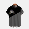 Chemise Homme Bloc de couleur Col rabattu 3D Bouton bas Manches Courtes Plein Air Décontractée du"idien Standard Mélange de Coton Décontractée Mode Confortable miniinthebox