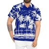 Chemise Homme Cocotier Col rabattu Bouton bas Manches Courtes Plein Air Décontractée du"idien Standard Mélange de Coton Décontractée Mode Confortable miniinthebox