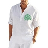 Chemise Homme Estampage à chaud Graphic Arbre Col Bouton bas Imprimer Manches Longues Plein Air Décontractée Vacances Standard Polyester Design Décontractée Mode / Eté miniinthebox
