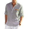 Chemise Homme Estampage à chaud Graphic Bière Col Bouton bas Imprimer Manches Longues Plein Air Décontractée Vacances Standard Polyester Décontractée Mode Designer miniinthebox