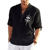 Chemise Homme Estampage à chaud Graphic Col Bouton bas Imprimer Manches Longues Plein Air Décontractée Vacances Standard Polyester Décontractée Mode Designer miniinthebox