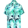 Chemise Homme Floral Col rabattu 3D Bouton bas Manches Courtes Plein Air Décontractée du"idien Standard Mélange de Coton Décontractée Mode Confortable miniinthebox
