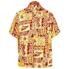 Chemise Homme Floral Col rabattu Bouton bas Manches Courtes Plein Air Décontractée du"idien Standard Mélange de Coton Décontractée Mode Confortable miniinthebox