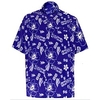 Chemise Homme Floral Col rabattu Bouton bas Manches Courtes Plein Air Décontractée du"idien Standard Mélange de Coton Décontractée Mode Confortable miniinthebox