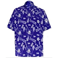Chemise Homme Floral Col rabattu Bouton bas Manches Courtes Plein Air Décontractée du"idien Standard Mélange de Coton Décontractée Mode Confortable miniinthebox