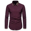 Chemise Homme Floral Col rabattu Bouton bas Manches Longues Plein Air Décontractée du"idien Standard Mélange de Coton Décontractée Mode Confortable miniinthebox