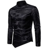 Chemise Homme Floral Mao Bouton bas Manches Longues Plein Air Décontractée du"idien Standard Mélange de Coton Décontractée Mode Confortable miniinthebox