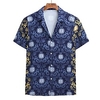 Chemise Homme Géométrique Col Classique Imprimer Vacances Plage Standard Polyester Tropique Plage miniinthebox