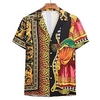 Chemise Homme Géométrique Léopard Col Classique Imprimer Vacances Plage Standard Polyester Tropique Plage / Eté / Eté miniinthebox
