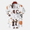 Chemise Homme Graphic Col Classique Manches Courtes Décontractée du"idien Vacances Standard Polyester Tropique miniinthebox