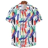 Chemise Homme Graphic Col Classique Manches Courtes Décontractée du"idien Vacances Standard Polyester Tropique miniinthebox