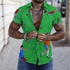 Chemise Homme Imprimé Football Joueur de football Sport Col rabattu Bouton bas Imprimer Manches Courtes Plein Air Décontractée Vacances Standard Polyester Décontractée Mode Designer miniinthebox