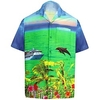 Chemise Homme Imprimés Photos Col rabattu 3D Bouton bas Manches Courtes Plein Air Décontractée du"idien Standard Mélange de Coton Décontractée Mode Confortable miniinthebox