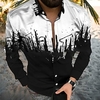 Chemise Homme Le rendu Col rabattu Bouton bas Manches Courtes Plein Air Décontractée du"idien Standard Mélange de Coton Décontractée Mode Confortable miniinthebox