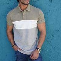 Chemise Homme Mosa que Col rabattu Bouton bas Manches Courtes Plein Air Décontractée du"idien Standard 100% Coton Décontractée Mode Respirable miniinthebox