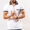 Chemise Homme Mosa que Col rabattu Fermeture éclair Manches Courtes Plein Air Décontractée du"idien Standard 100% Coton Décontractée Mode Respirable miniinthebox