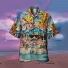 Chemise Homme Paysage Col rabattu 3D Bouton bas Manches Courtes Plein Air Décontractée du"idien Standard Mélange de Coton Décontractée Mode Confortable miniinthebox