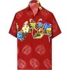 Chemise Homme Perroquet Col rabattu 3D Bouton bas Manches Courtes Plein Air Décontractée du"idien Standard Mélange de Coton Décontractée Mode Confortable miniinthebox