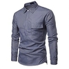 Chemise Homme Plaid Col rabattu Bouton bas Manches Longues Plein Air Décontractée du"idien Standard 100% Coton Décontractée Mode Respirable miniinthebox