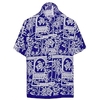 Chemise Homme Rétro Vintage Col rabattu Bouton bas Manches Courtes Plein Air Décontractée du"idien Standard Mélange de Coton Décontractée Mode Confortable miniinthebox