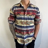 Chemise Homme Rétro Vintage Col rabattu Bouton bas Manches Longues Plein Air Casual du"idien Standard Mélange de Coton Casual Mode Confortable miniinthebox