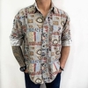 Chemise Homme Rétro Vintage Col rabattu Bouton bas Manches Longues Plein Air Décontractée du"idien Standard Mélange de Coton Décontractée Mode Confortable miniinthebox