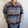 Chemise Homme Rétro Vintage Col rabattu Bouton bas Manches Longues Plein Air Décontractée du"idien Standard Mélange de Coton Décontractée Mode Confortable miniinthebox