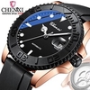 Chenxi marque automatique mécanique hommes montre de luxe en cuir étanche quartz tourbillon montre-bracelet hommes lumineux date horloge miniinthebox
