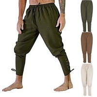 Chevalier Outlander Rétro Vintage Epoque Médiévale 17ème siècle Pantalon pirate Homme Costume Vintage Cosplay Fête / Soirée Pantalon Mascarade miniinthebox
