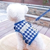 Chien Chat Harnais Tartan Avec motifs Animal Adorable Le style mignon"idien Décontracté /"idien Vêtements pour Chien Vêtements pour chiots Tenues De Chien Doux Rouge Bleu Costume pour fille miniinthebox