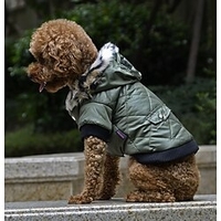 Chien Chat Manteaux Couleur Pleine Mode Le style mignon Casual"idien Extérieur L