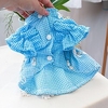 Chien Chat Robe Broderie Adorable Le style mignon"idien Décontracté /"idien Vêtements pour Chien Vêtements pour chiots Tenues De Chien Doux Bleu Costume pour fille et garçon chien Polyester miniinthebox