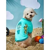 Chien Chat Tee-shirt Ananas Fraise Loisir Style Simple Décontracté /"idien Extérieur Vêtements pour Chien Vêtements pour chiots Tenues De Chien Doux Bleu et blanc Vert Bleu Costume pour fille et miniinthebox
