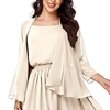 Châle Etole Châles Etoles de Femme Wraps de la mère dames Couleur pleine Manches 3/4 Mousseline de soie Boléros de Mariage Avec Couleur Pure Pour Soirée Toutes les Saisons miniinthebox