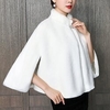 Châles en Fourrure Wraps de la mère Cape Rétro Vintage Elégant Sans Manches Fausse Fourrure Boléros de Mariage Avec Couleur Pure Pour Soirée Automne hiver miniinthebox