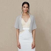 Châles Etoles de Femme Boléro Manteaux / Vestes Elégant Protection Solaire Manche Courte Mousseline de soie Boléros de Mariage Avec Couleur Pure Pour Formel Printemps Automne miniinthebox