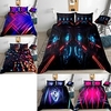 coloré tie dye housse de couette ensemble boho hippie ensemble de literie arc-en-ciel cravate teint couette couverture reine 3 pièces pour enfants adolescents adultes 1 miniinthebox