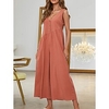 Combinaison Femme Bouton Couleur unie Col V Ordinaire du"idien Vacances Standard Sans Manches Noir S Printemps miniinthebox