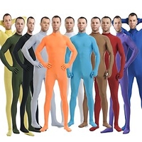 Combinaison Morphsuit Costume de peau Adulte Spandex Lycra Costumes de Cosplay Genre Homme Femme Hommes Couleur Pleine Halloween / Lavage en Machine / Lavage à la Main / Unisexe / Garçon / Fille miniinthebox