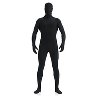 Combinaison Morphsuit Costume de peau Costumes complets Assassin Adulte Spandex Lycra Costumes de Cosplay Dos entier Oxford Bord écru Homme Femme perruques pour femmes noires Couleur Pleine Noël miniinthebox
