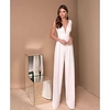 Combinaison-pantalon Femme Couleur unie Sans Manches Sophistiqué Blanche Noir S M L XL miniinthebox