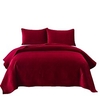 commerce extérieur style européen et américain couleur unie rouge mariage brodé velours tissu couette matelassée ivre hiver peluche couverture chaude miniinthebox