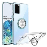 coque de téléphone pour samsung galaxy s22 ultra plus s20 clair ultra mince coque de téléphone souple avec support de bague de rotation 360 béquille magnétique antichoc anti-rayures couverture note miniinthebox