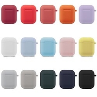 Coque Pour AirPods Dépoli Flexible Couleur unie Silikon Cas de casque miniinthebox